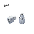 factory  certificated compression straight npt bsp male connector air steam pipe fittings/ straight union tube fittings